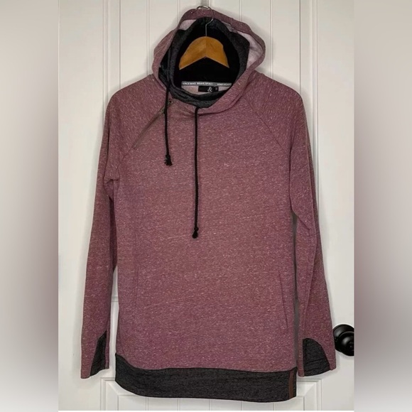 Ampersand Double Hood Sweatshirt Hoodie Berry Purple Pink Medium - Picture 3 of 7